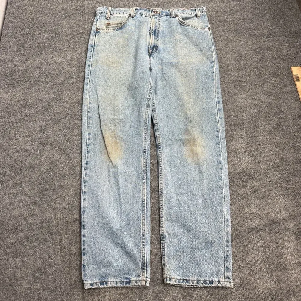 Vintage 90s Levi's 505 Orange Tab Jeans Mens 36x30 Regular Fit Straight Leg USA